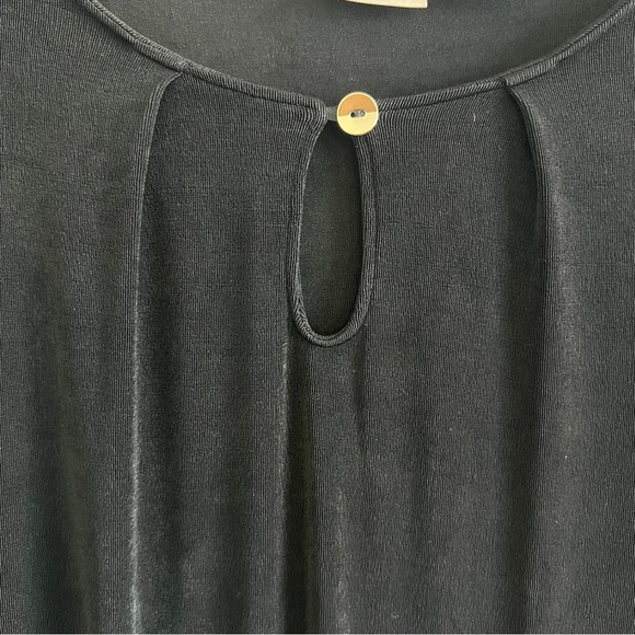 CHICO'S Travelers Long Sleeve Black Tunic Elastic Cuff Black Size 3 (US 16 / 18) - Picture 4 of 10